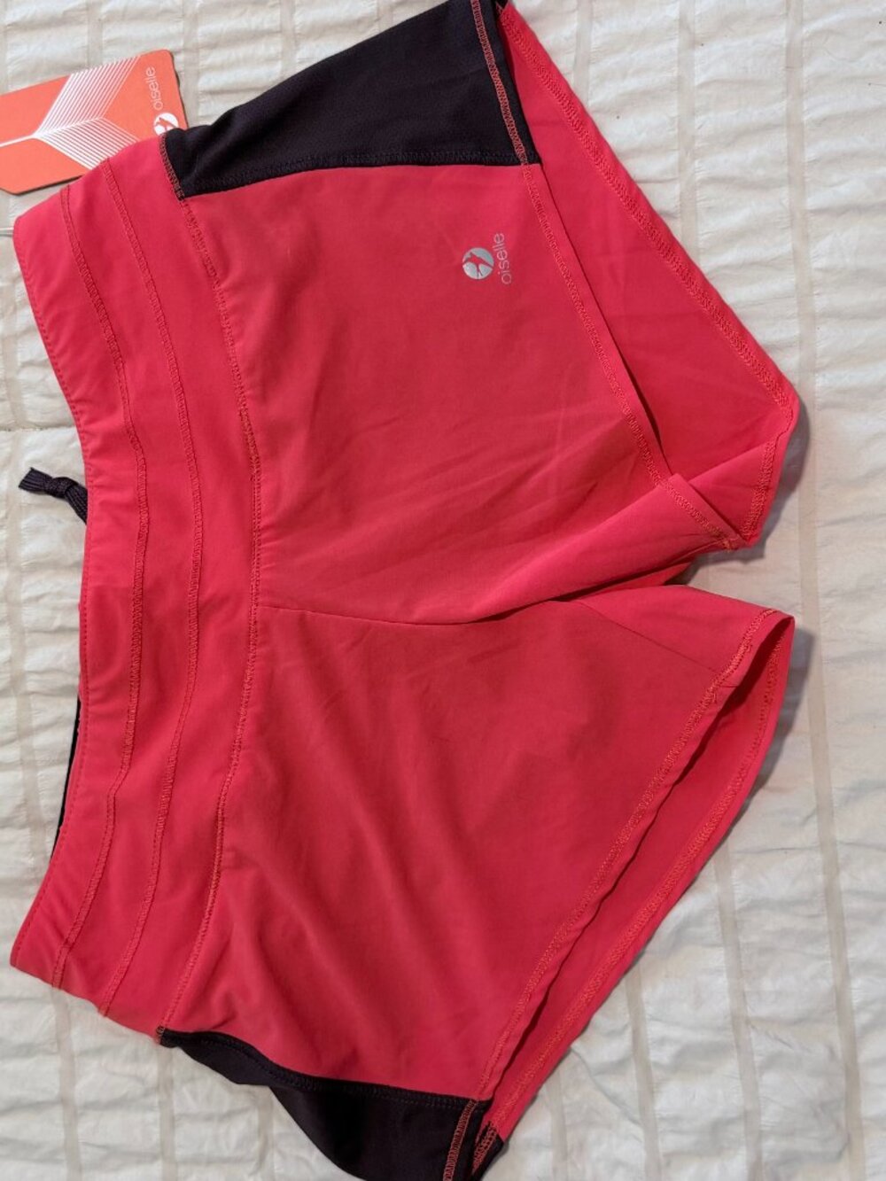 NWT Oiselle Toolbelt Roga Shorts Women’s Size 2 Blaze Red Running Shorts*